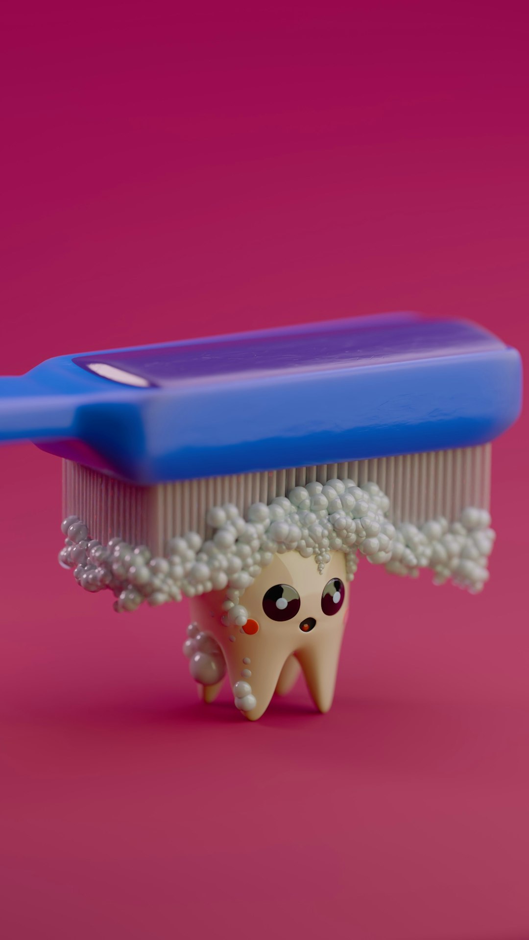 a-cartoon-tooth-being-brushed-by-a-blue-toothbrush-em7fmf8ujae